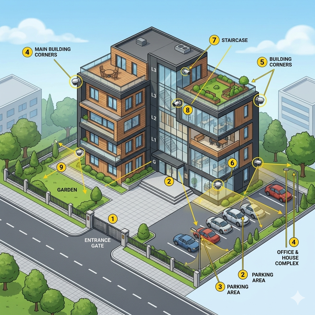 Best Places to Install CCTV Cameras for Maximum Security Coverage